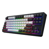 Hator Rockfall 3 TKL Wireless RGB mechanisch gaming toetsenbord Zwart, US lay-out (QWERTY), 80% (TKL)	, RGB, PBT keycaps, Hotswap, 2.4 GHz / Bluetooth / USB-C