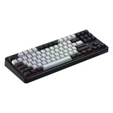 Hator Rockfall 3 TKL Wireless, gaming toetsenbord Zwart, US lay-out, RGB, PBT keycaps, Hotswap, 2.4 GHz / Bluetooth / USB-C