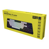 Hator Rockfall 3 TKL Wireless, gaming toetsenbord Zwart, US lay-out, RGB, PBT keycaps, Hotswap, 2.4 GHz / Bluetooth / USB-C