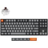 Keychron K8 Max-H3 RGB mechanisch toetsenbord Zwart, US lay-out (QWERTY), Keychron Super Brown, 80% (TKL)	, RGB leds, OSA Double-shot PBT, hot swap, USB-C | 2.4 GHz | Bluetooth 5.1