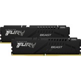 Kingston FURY Beast 32 GB DDR5-5200 (2x 16 GB) werkgeheugen Zwart, KF552C40BBK2-32, XMP 3.0