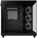 NZXT H6 Flow RGB midi tower behuizing Zwart | 2x USB-A | 1x USB-C | RGB | Tempered Glass