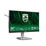 Philips 24B2G5301 23.8" monitor Zilver/zwart, VGA, HDMI, DisplayPort, USB-C, LAN, Audio, 100 Hz