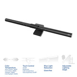 ACT Connectivity Dimbare Monitor LED Lichtbalk led-bar Zwart, USB-voeding, 3000K-6500K