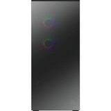 ARCTIC Xtender (Mirror Black) midi tower behuizing Zwart | 2x USB-A | 1x USB-C | RGB | Tempered Glass