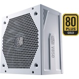Cooler Master V850 Gold - V2 White Edition, 850 Watt voeding Wit, 6x PCIe, Kabelmanagement