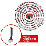 EINHELL TE-CL 18/1000 S Li - Solo Accu Werklamp Rood/zwart, Accu en oplader niet inbegrepen
