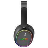 Hator Phoenix 2 Wireless over-ear gaming headset Zwart, RGB, 2.4GHz / Bluetooth 5.4 / USB-C