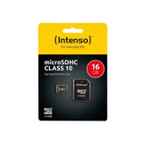 Intenso microSDHC 16GB Class 10 geheugenkaart incl. SD adapter