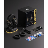 MCHOSE V9 Turbo+ Magnetic Wireless  over-ear gaming headset Wit/zilver, Nintendo Switch, PlayStation 4, PlayStation 5, Mobiel, Pc, 2.4G / Bluetooth / USB