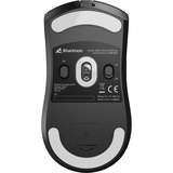 Sharkoon FIREGLIDER One gaming muis Zwart, 400 - 12.000 DPI, 2.4 GHz / USB
