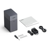 UGREEN DH2300 incl. 2x Seagate IronWolf 4 TB harde schijf nas Grijs, 1GbE, HDMI, USB