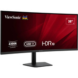 ViewSonic VA3820C UWQHD+ 21:9 Curved Monitor met USB-C Hub 38" UltraWide  Zwart, 2x HDMI, 1x DisplayPort, USB-C, USB-B 