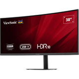 ViewSonic VA3820C UWQHD+ 21:9 Curved Monitor met USB-C Hub 38" UltraWide  Zwart, 2x HDMI, 1x DisplayPort, USB-C, USB-B 