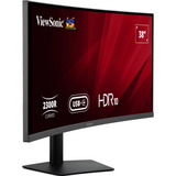 ViewSonic VA3820C UWQHD+ 21:9 Curved Monitor met USB-C Hub 38" UltraWide  Zwart, 2x HDMI, 1x DisplayPort, USB-C, USB-B 