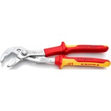 KNIPEX Cobra VDE Hightech-waterpomptang 87 26 250 zweedse- / waterpomp-tang Rood/geel, Getande grijpvlakken, Doorgestoken scharnier 