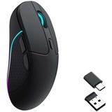 Keychron M3 Wireless Mouse Zwart, 100 - 26.000 DPI, Bluetooth 5.1 | 2.4 Ghz | USB type-C kabel