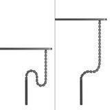 Neomounts ADS06-133BL Kabelgeleider - schroefbevestiging - universeel kabelgeleiding Zwart