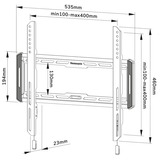 Neomounts WL30-550BL14 tv wandsteun wandmontage  Zwart