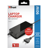 Trust Maxo 90W Laptop Charger for Lenovo voedingseenheid Zwart, 23394