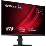 ViewSonic VG2708A-MHD 27" monitor Zwart, 1x HDMI, 1x DisplayPort, VGA, sound, 100 Hz