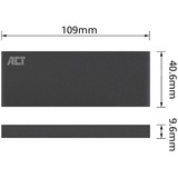 ACT Connectivity M.2 SATA SSD behuizing externe behuizing Zwart, USB-A 3.2 (5 Gbit/s)