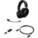HyperX Cloud III S Wireless over-ear gaming headset Zwart, Pc, PlayStation 5, Nintendo Switch