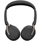 Jabra JBR Evolve2 65 Flex Link380c MS Duo on-ear headset Zwart