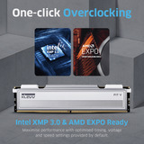 KLEVV 32 GB DDR5-5600 (2x 16 GB) Kit werkgeheugen Wit, KD5AGU880-56K300F, FIT V, XMP 3.0, EXPO