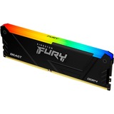 Kingston FURY 32 GB DDR4-3200 Kit werkgeheugen Zwart, KF432C16BB2AK2/32, Beast RGB, XMP