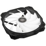 SilverStone Shark Force 160 ARGB case fan Zwart, 4-pins PWM fan-connector