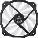 SilverStone Shark Force 160 ARGB case fan Zwart, 4-pins PWM fan-connector