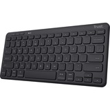 Trust Lyra Compact draadloos toetsenbord Zwart, US lay-out, Scissor switches, 2,4 GHz USB, Bluetooth, 65%