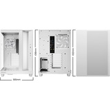 be quiet! Light Base 500 LX midi tower behuizing Wit | 2x USB-A | 1x USB-C | RGB | Window