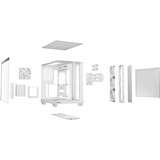 be quiet! Light Base 500 LX midi tower behuizing Wit | 2x USB-A | 1x USB-C | RGB | Window