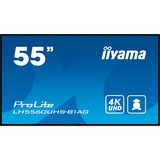 iiyama ProLite LH5560UHS-B1AG 55" 4K Ultra HD Public Display Zwart (mat), HDMI, WiFi, USB, Audio, Android 