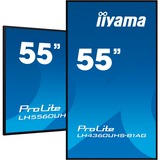 iiyama ProLite LH5560UHS-B1AG 55" 4K Ultra HD Public Display Zwart (mat), HDMI, WiFi, USB, Audio, Android 