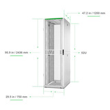 APC NetShelter SX AR3358W2, Gen 2, 52U server rack Wit/groen, 2436H x 750B x 1200D mm, met zijkanten