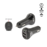 Club 3D Notebook / Laptop autolader 36 Watt Zwart, 1x USB-C, 2x USB-A