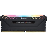 Corsair 16 GB DDR4-3600 werkgeheugen Zwart, CMW16GX4M1Z3600C18, Vengeance RGB PRO, XMP, AMD Ryzen Optimized