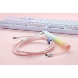 Ducky Coiled Cable V2 - Cotton Candy kabel 