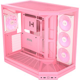 HYTE Y50 RGB Strawberry Milk midi tower behuizing Lichtroze | 2x USB-A | 1x USB-C | RGB | Tempered Glass