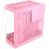 HYTE Y50 RGB Strawberry Milk midi tower behuizing Lichtroze | 2x USB-A | 1x USB-C | RGB | Tempered Glass