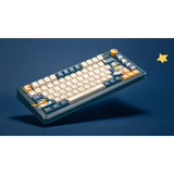 Iqunix ZX75 Sky Encounter Wireless Mechanical Keyboard Blauw, US lay-out (QWERTY), IQUNIX Silent Rose, 75%, RGB leds, Hot-swappable, Double-shot PBT, 2.4GHz | Bluetooth 5.1 | USB-C