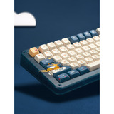 Iqunix ZX75 Sky Encounter Wireless Mechanical Keyboard Blauw, US lay-out (QWERTY), IQUNIX Silent Rose, 75%, RGB leds, Hot-swappable, Double-shot PBT, 2.4GHz | Bluetooth 5.1 | USB-C