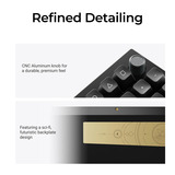 Keychron Q5 Ultra-M3 8K Wireless Custom Mechanical Keyboard Wit, US lay-out (QWERTY), Keychron Silk POM Brown, 96%, RGB, Hot swap, 8K, 2.4 GHz | Bluetooth 5.2 | USB-C