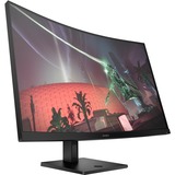 OMEN 32c 31.5" curved gaming monitor Zwart, 165 Hz, HDMI, DisplayPorts, AMD FreeSync