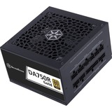 SilverStone DA750R Gold, 750 Watt voeding  Zwart, 1x 12-Pin ATX3.0, 4x PCIe, Kabel-Management