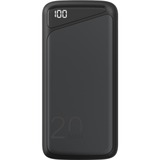 goobay Quick Charge Powerbank 20.000 mAh Zwart, USB-C PD, QC 3.0, 20.000 mAh