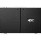 AOC 16G3 16" gaming monitor Zwart/rood, 1x HDMI, 1x Micro-HDMI, 1x USB-C 3.2 (5 Gbit/s), 144 Hz